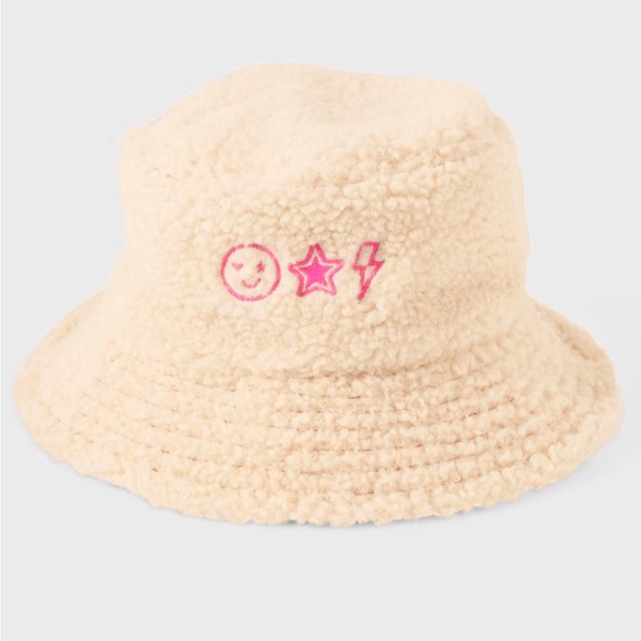 The Children's Place Other - NEW Sugar & Jade Tween Girls Icon Bucket Hat - Sugar Cookie